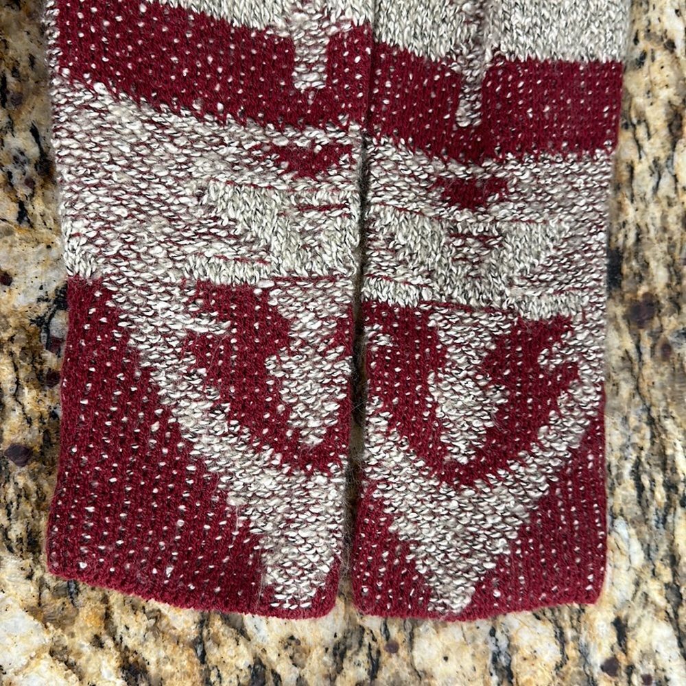 ❤️Last Chance Lucky Brand Cotton Blend Aztec Print Open Front Cardigan Size XS - Picture 5 of 11